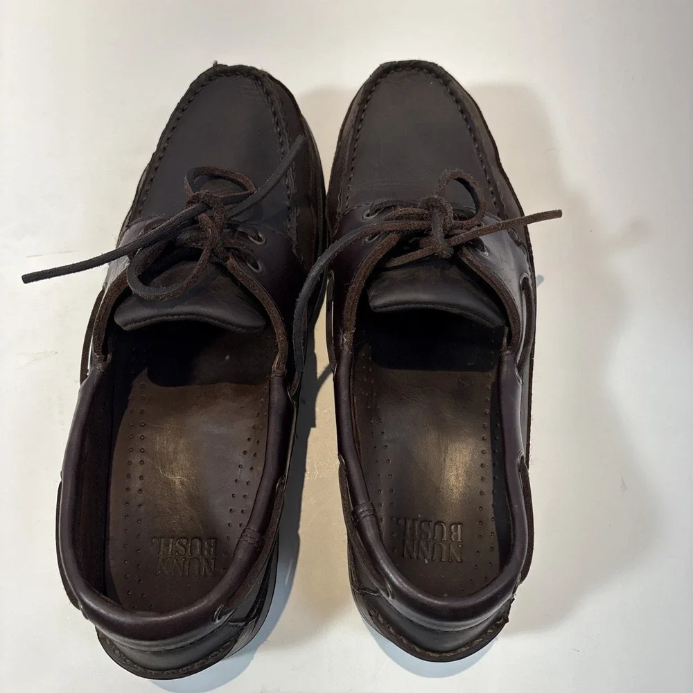 Men's‎ NUNN BUSH Casual Deck Boat Shoes, Size 9W 81955-02 Chocolate Bark